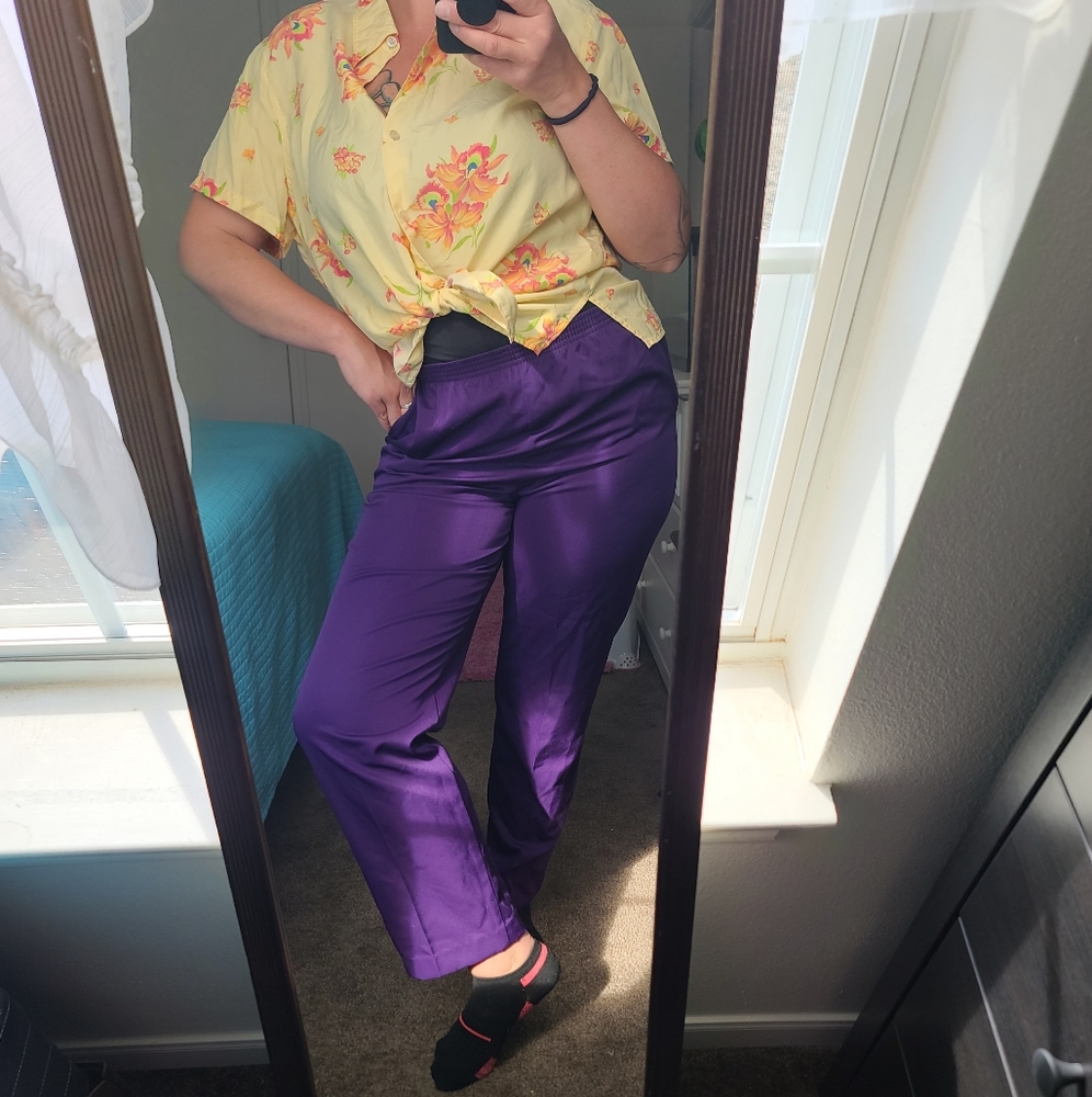 Vintage Royal purple trousers